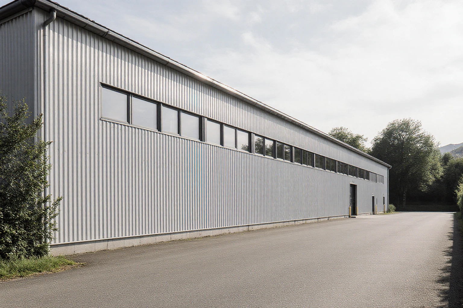 Gepflegter Gewerbehof mit Bestandsgebäude